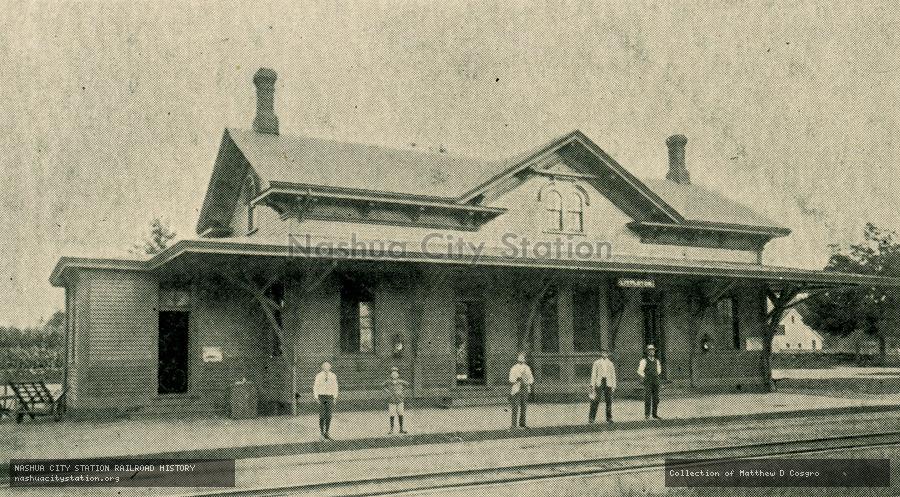 Postcard: Railroad Station, Littleton, Massachusetts